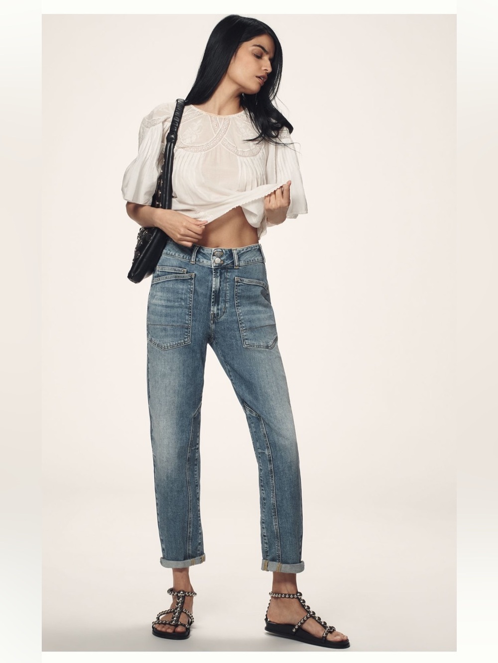 Anthropologie Pilcro Mid Rise The Wanderer Jean